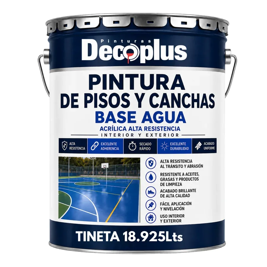 Pintura para Pisos y Canchas Base Agua Decoplus