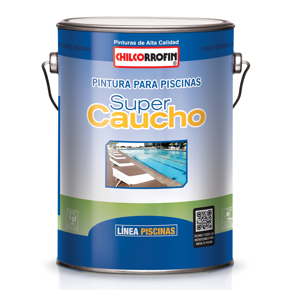 Pintura Piscina Super Caucho  Galón