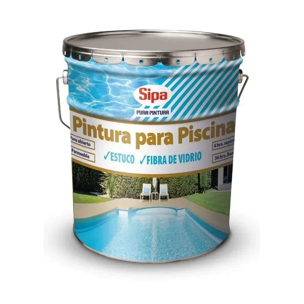 Pintura Piscina Sipa Gris Humo – Tineta 4 GL 