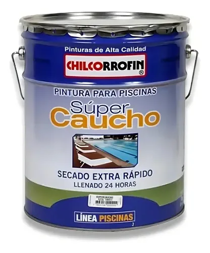 Pintura Piscina Super Caucho - Tineta 4GL